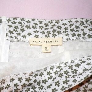 La Hearts Ruffle Mini Skirt